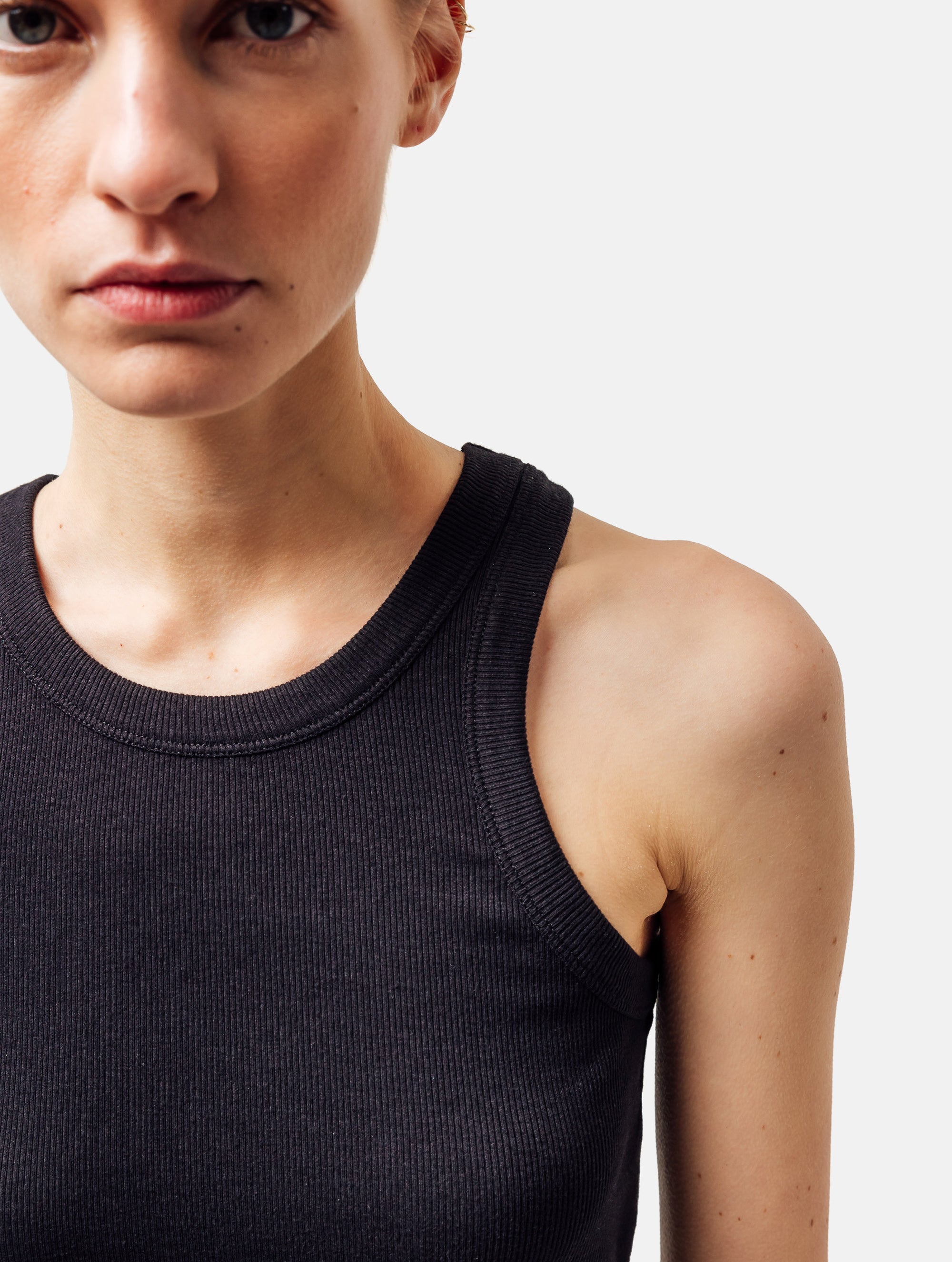 Tanktop aus weichen Rippenjersey, gefertigt aus hochwertigem Baumwoll- und Bamboo Mix mit Elastan.