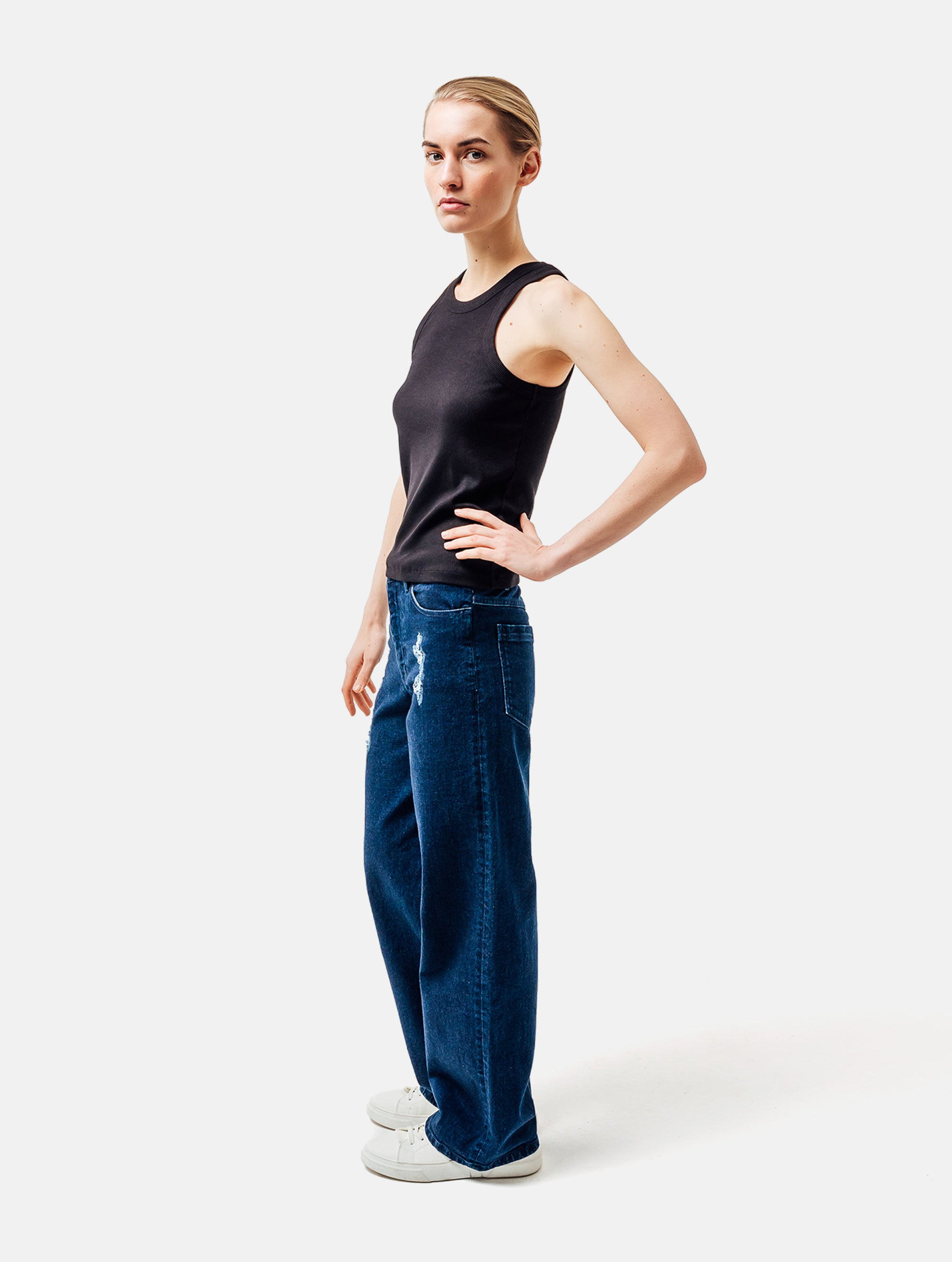 Tanktop aus weichen Rippenjersey, gefertigt aus hochwertigem Baumwoll- und Bamboo Mix mit Elastan.