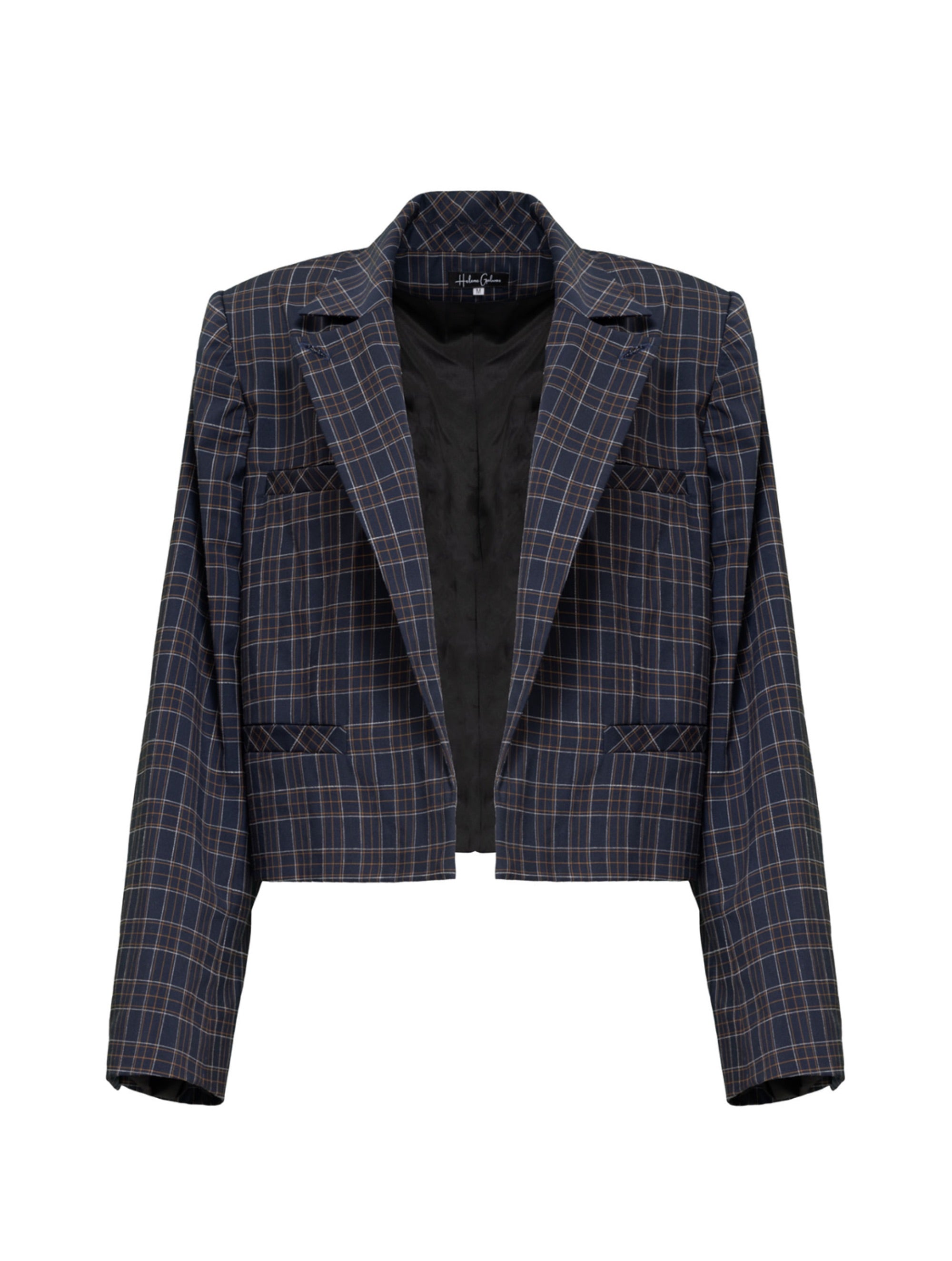 Kurze Blazerjacke Hager mit geradem Schnitt aus 100% Merinowolle von Helene Galwas