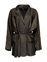 Weich fallender Samtblazer Halea mit Lurex Fäden von Helene Galwas