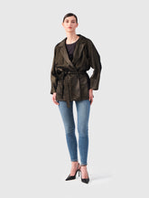 Weich fallender Samtblazer Halea mit Lurex Fäden von Helene Galwas