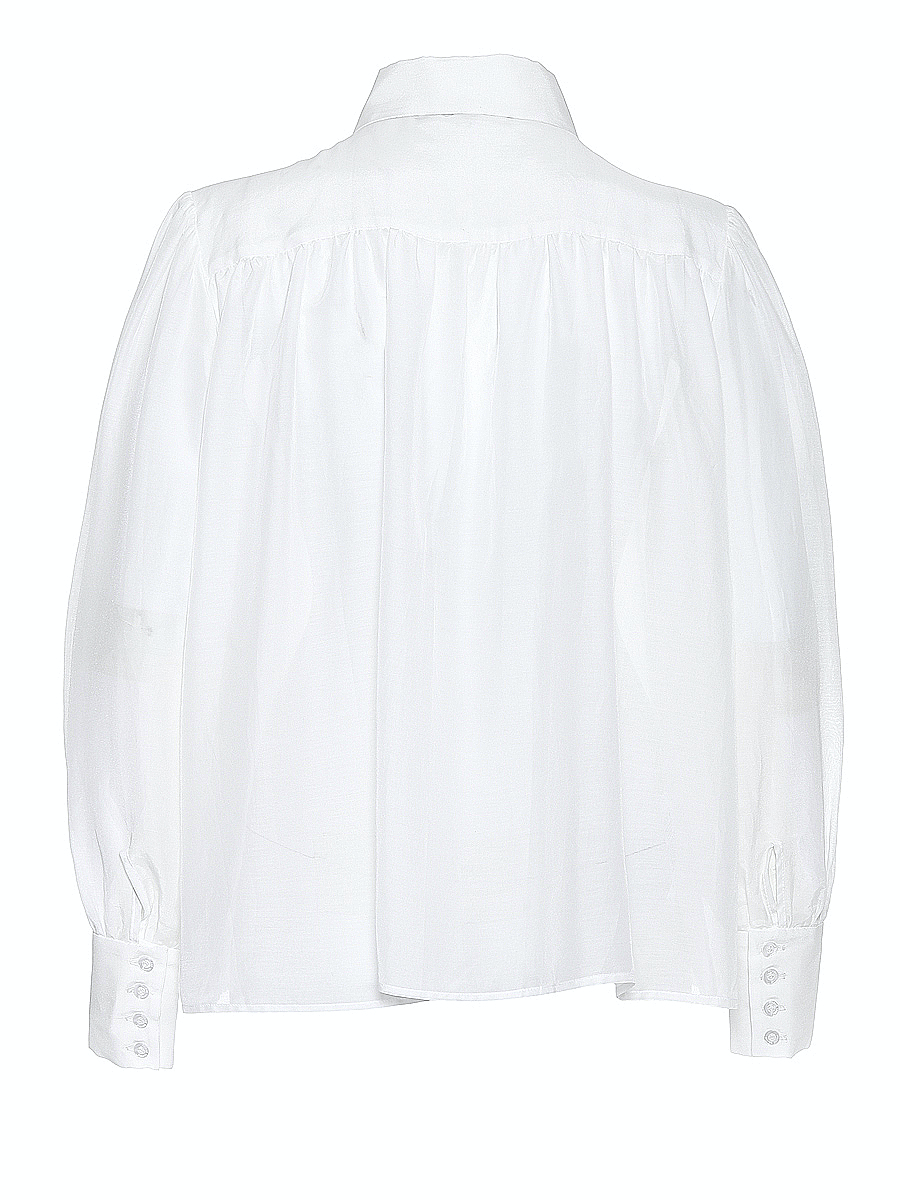 Leichte Bluse aus hochwertigem Seidenmix, Biesen im Brustbereich und einem großzügigen Schnitt an den Ärmeln