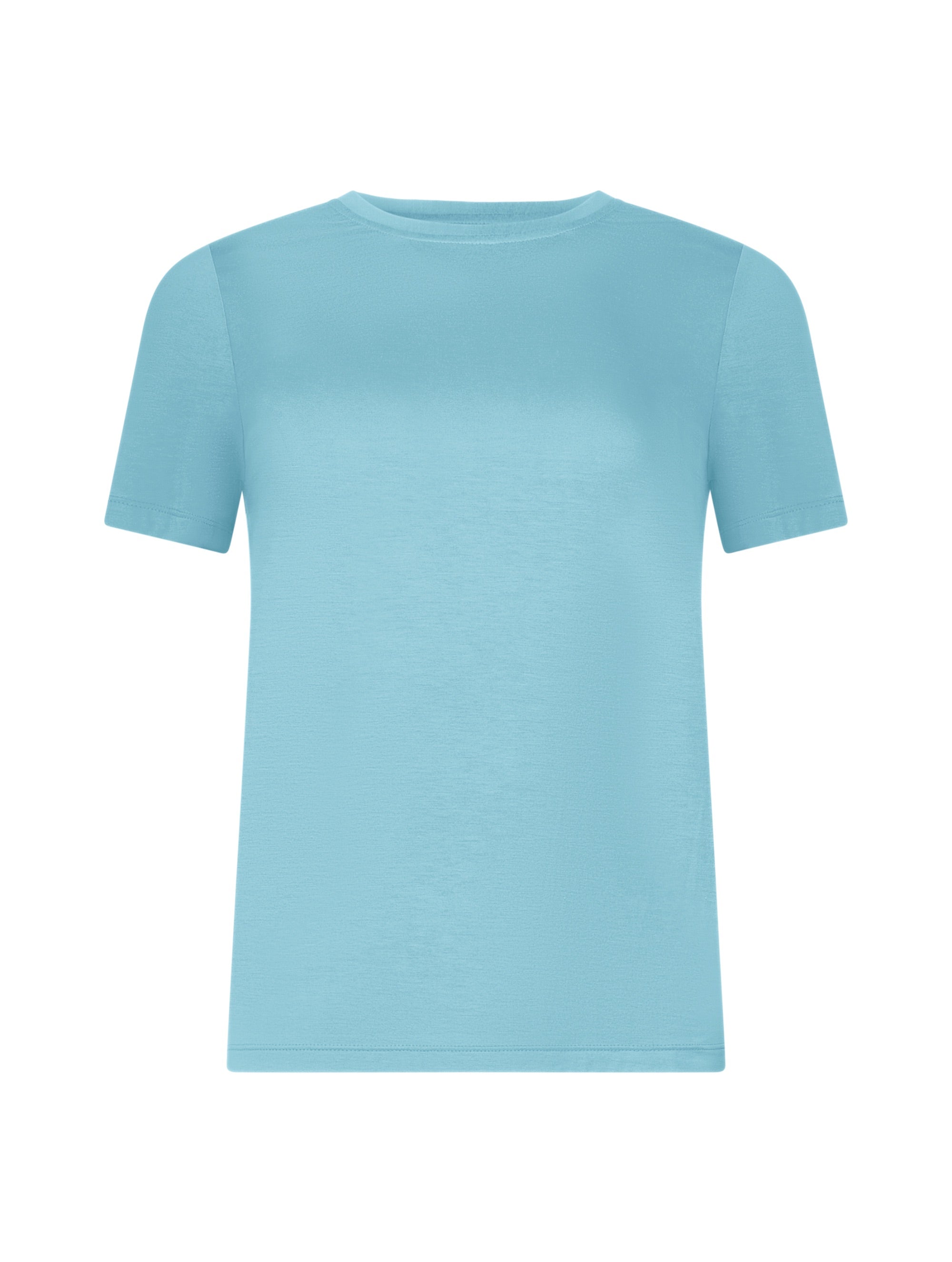 Klassisches T-Shirt mit Rundhalsausschnitt aus hochwertigem, atmungsaktiven Premium Jersey