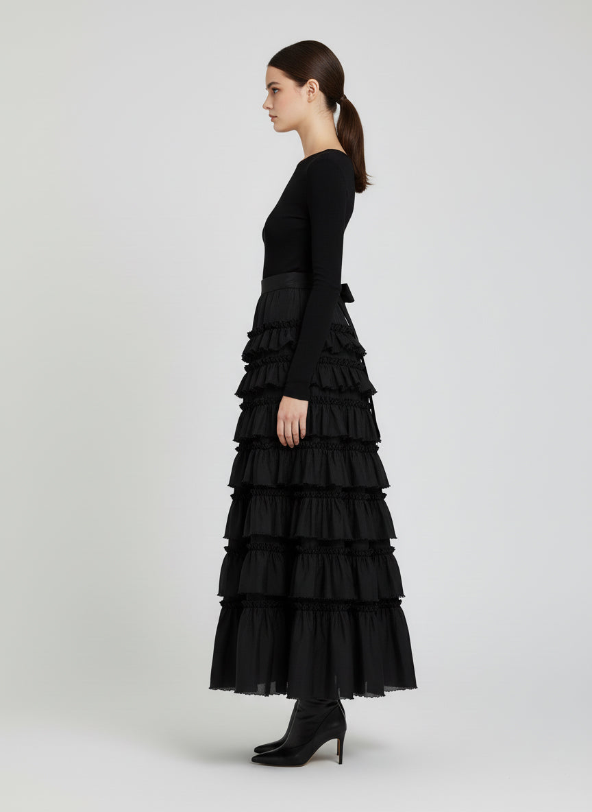 Schwarzer MaxiRock. Black Maxi skirt