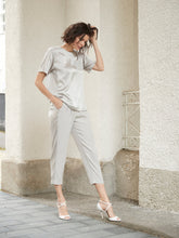 Dana weiße Seidenbluse. Dana Black Silk Blouse