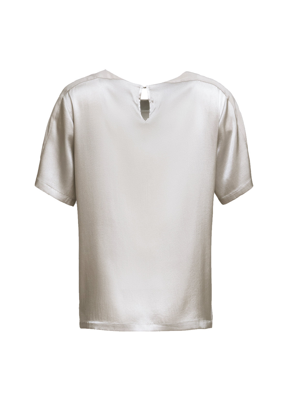 Dana - short-sleeved blouse made of silk-elastane blend