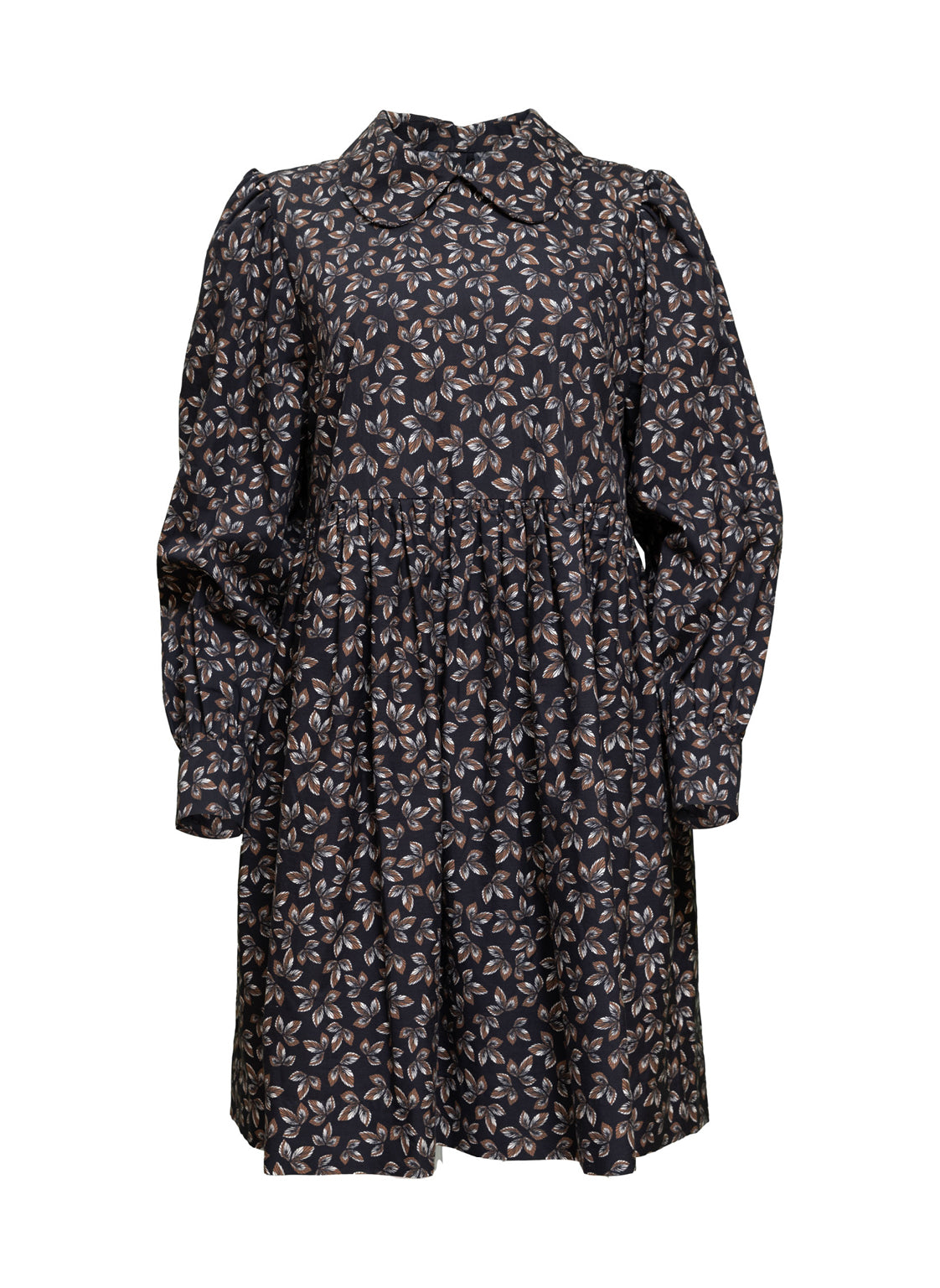 Kurzes, gemustertes Kleid Heiba aus 100% Bio-Baumwolle von Helene Galwas