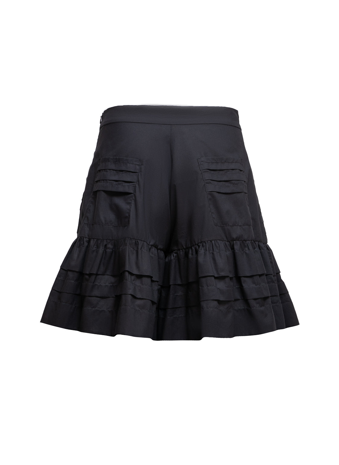 Kurzer Hosenrock aus hochwertiger Premium Baumwolle mit charmanten Volants und verspielter femininer Note