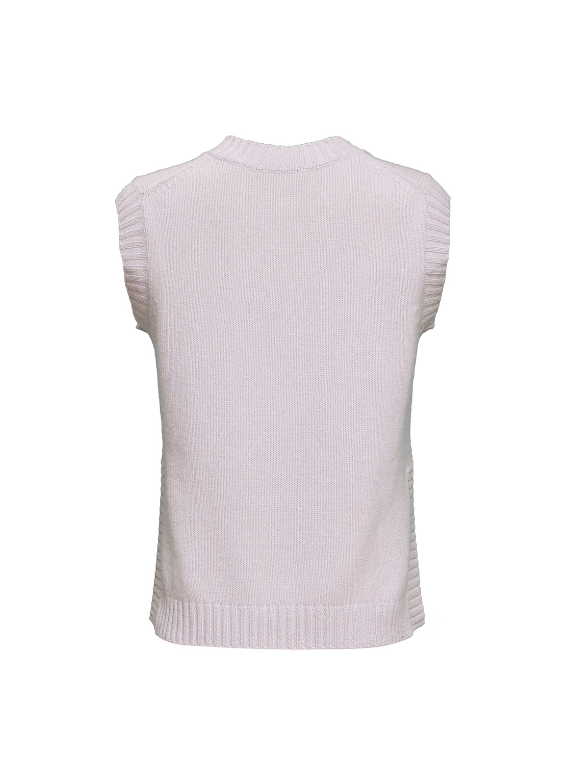 Extrem weicher, taillierter Pullunder aus feinstem Kaschmirstrick von Helene Galwas