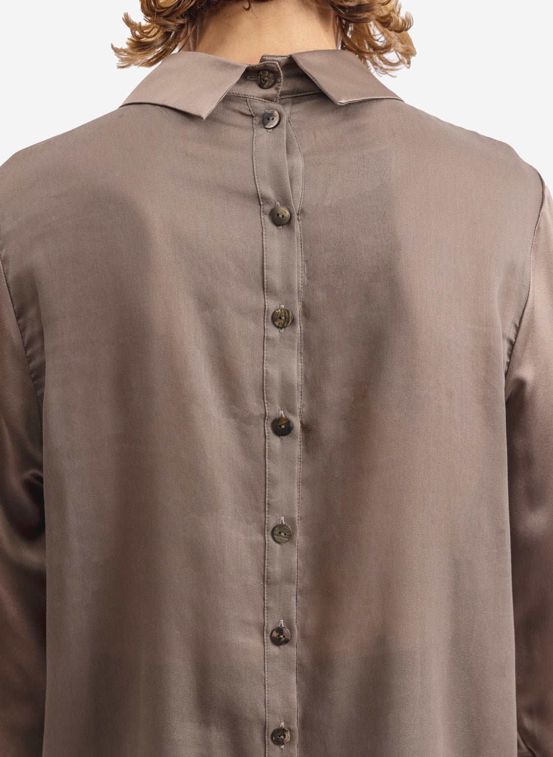 LangÀrmelige Seidenbluse Helga aus 100% italienischer Satinseide und Seidenbatist von Helene Galwas