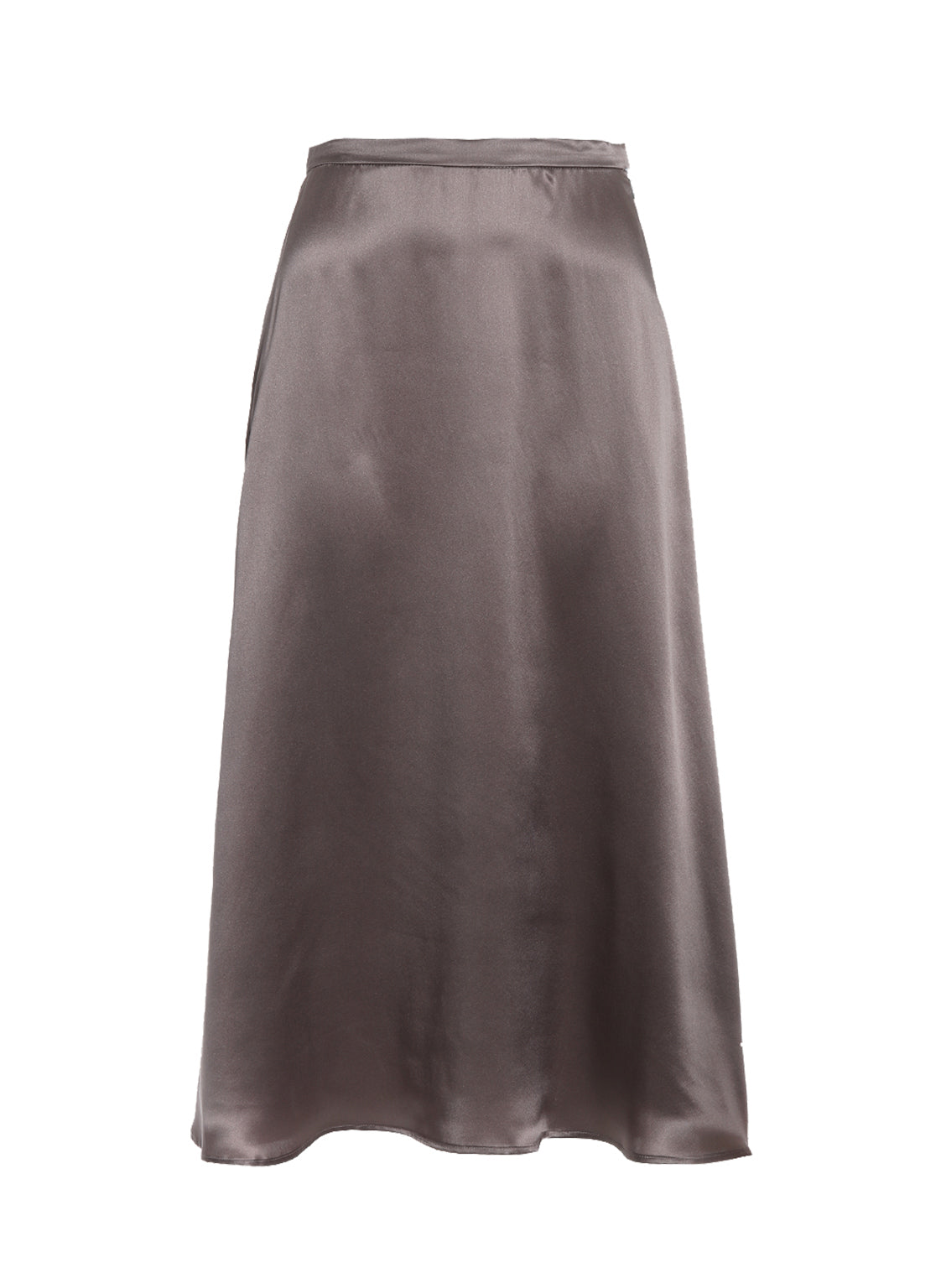 Midi-Rock hergestellt aus 100% hochwertiger Seide und einem klassischen Schnitt