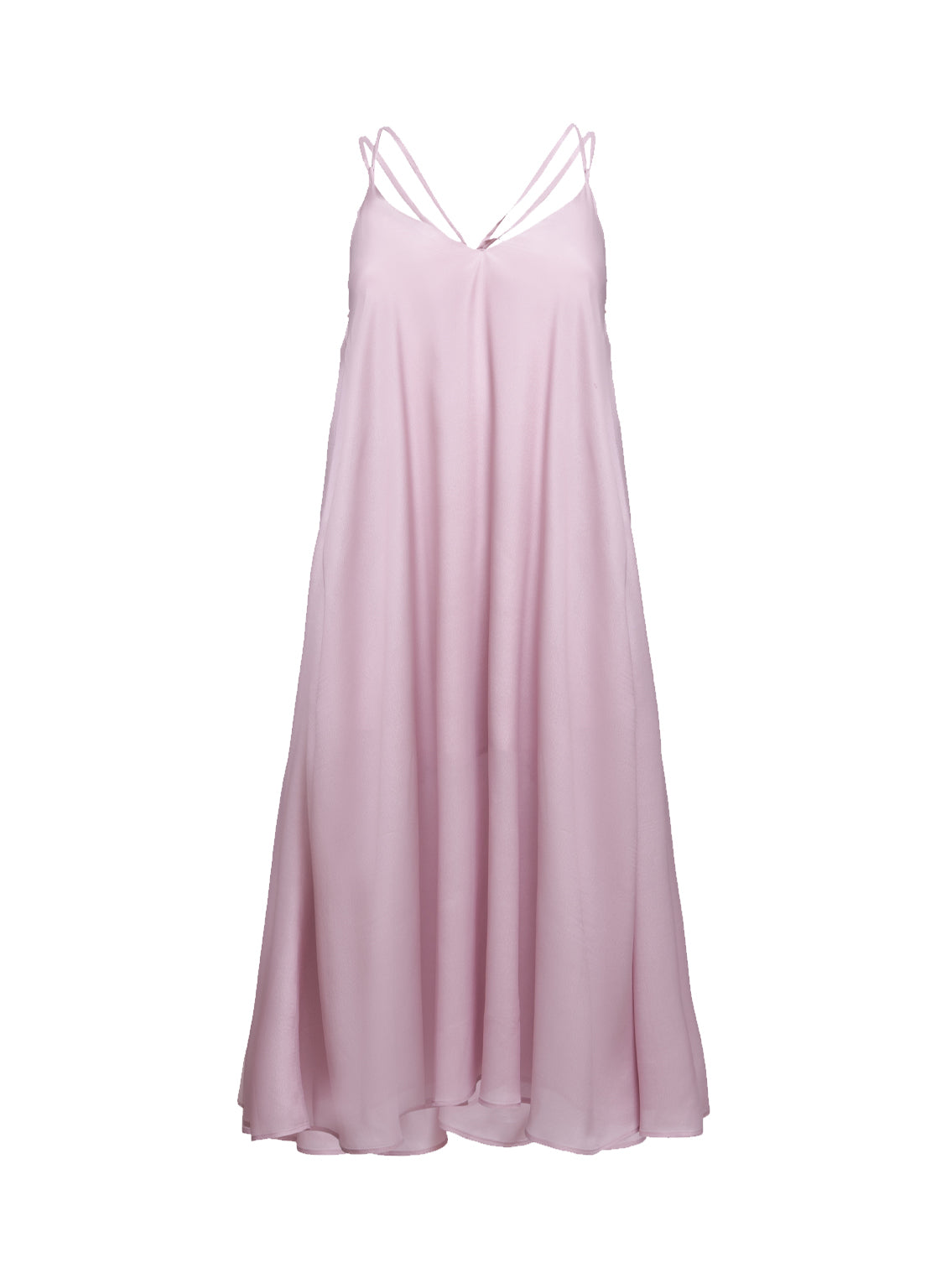 Luftiges Trägerkleid aus hochwertigem Viskose-Seide Mix