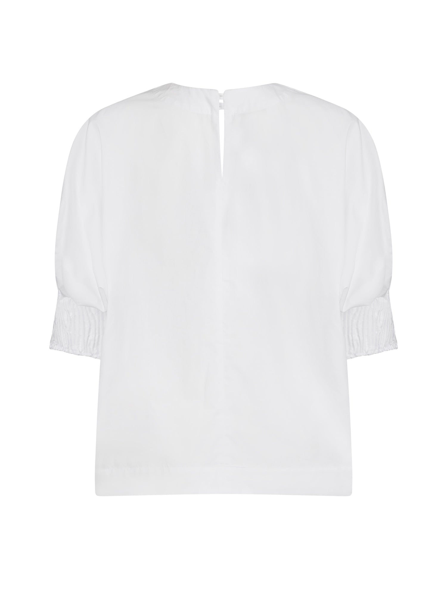 Ildiko - Short-sleeved cotton blouse