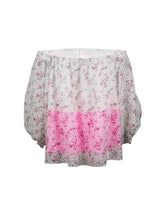 Carmenbluse mit weiter Passform, lockeres Design und auffällige Optik durch das Devoree Gewebes