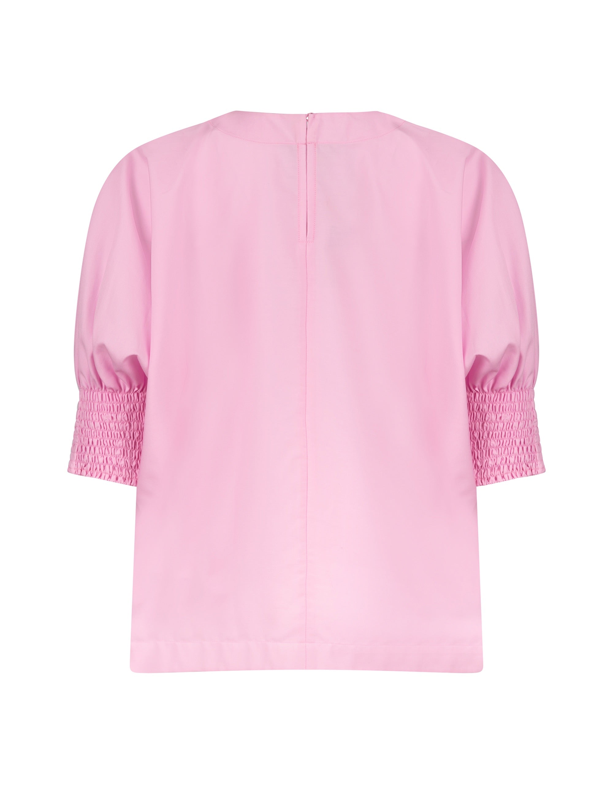 Locker sitzende Bluse mit elastischen Bündchen an den Ärmelenden. 