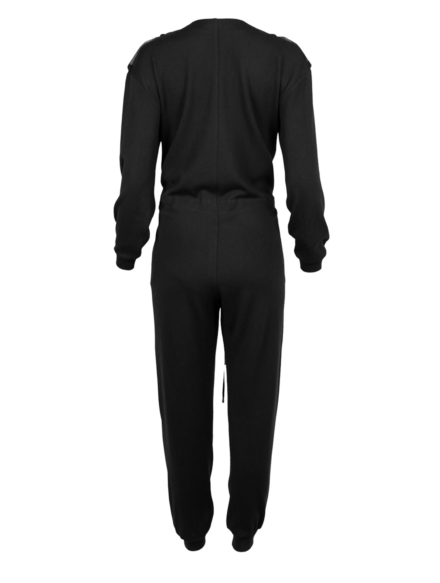 Jumpsuit aus 100% Wolle, Organza Taschen sowie zarten Organza-Epauletten