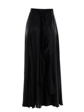 Maxi-Rock aus 100% Viskose, verstellbarem Bund mit Knöpfen und Schlitz am Bein