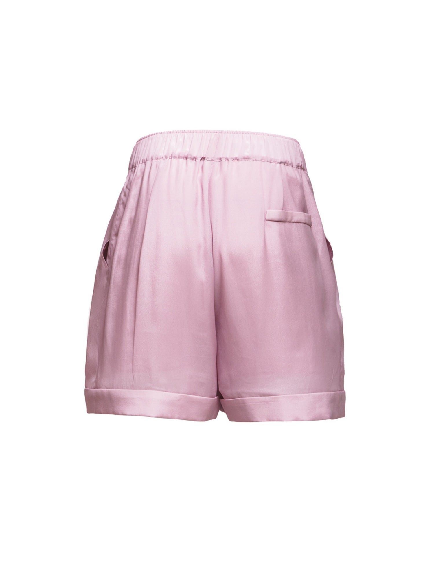 Locker geschnittene Shorts aus einer luxuriösen Mischung aus Seide und Elastan.