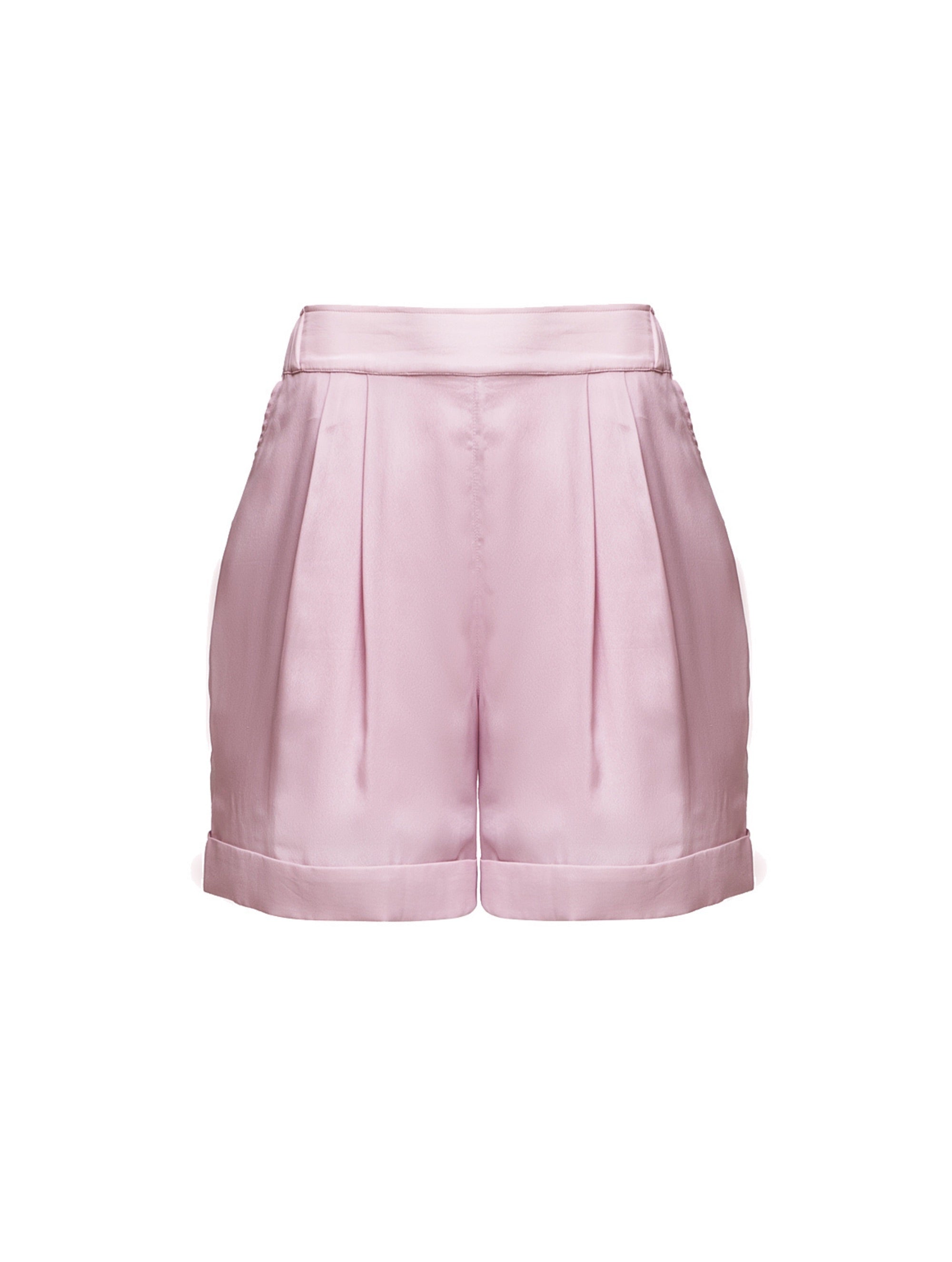 Locker geschnittene Shorts aus einer luxuriösen Mischung aus Seide und Elastan.