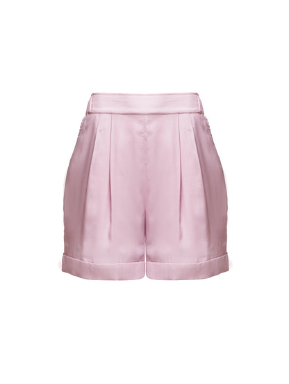 Locker geschnittene Shorts aus einer luxuriösen Mischung aus Seide und Elastan.