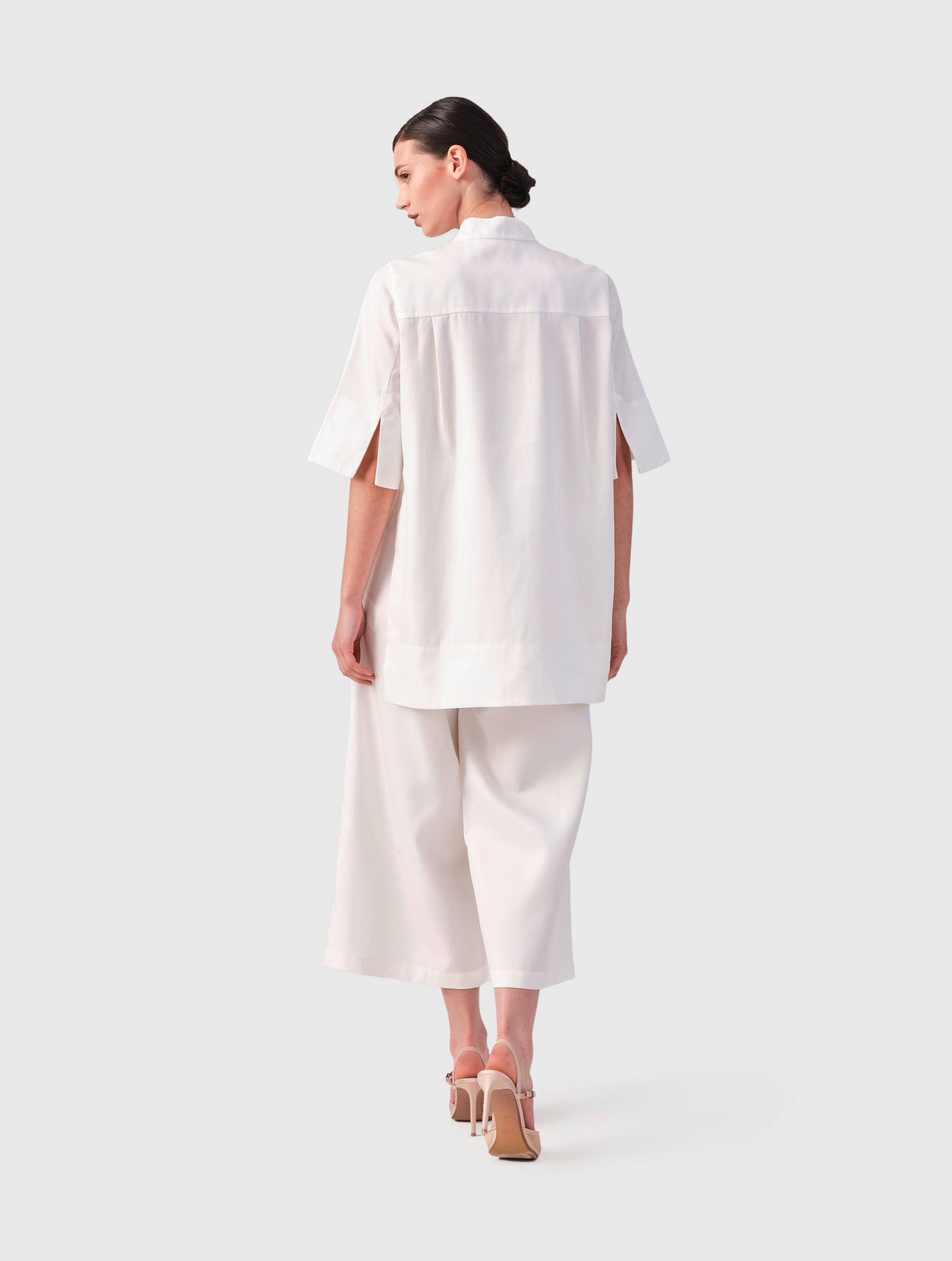 Ivolga - Weite Tunikabluse aus festem Tencel