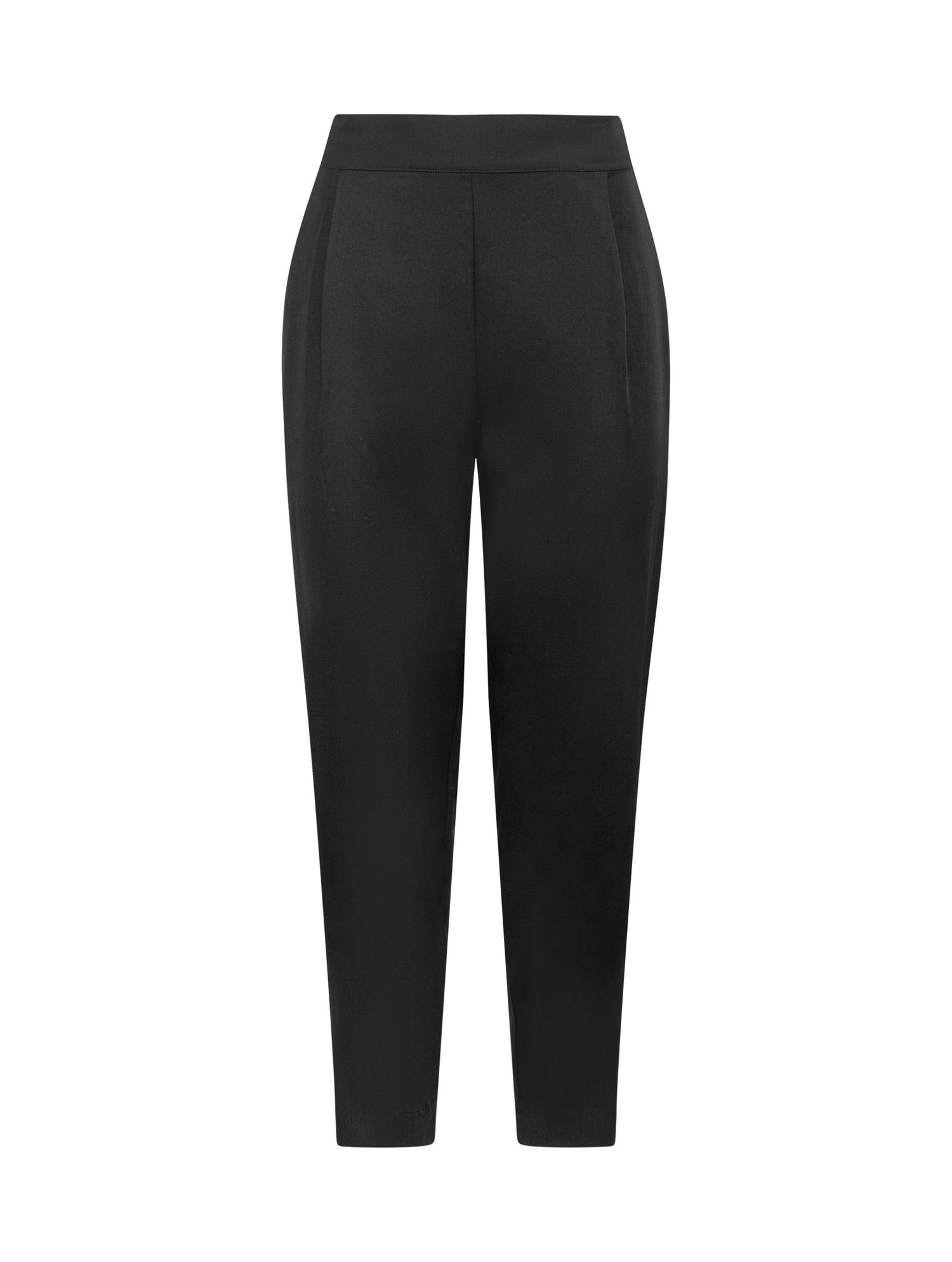 Locker sitzende Hose mit verjüngtem Bein,  elastischen Hosenbund, sowie Seitentaschen. Gefertigt aus weichem und nachhaltigem Lyocell-Viskose Mix mit Elastan. 