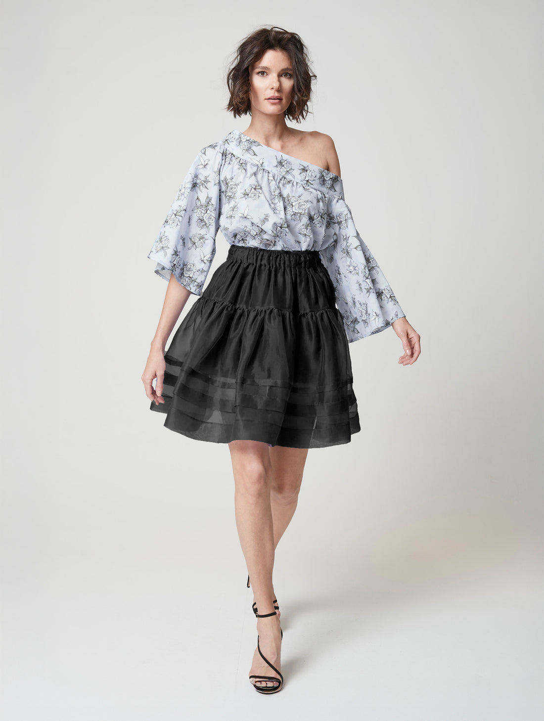 Helene Galwas, Demi, Flared Skirt, Organza Silk.