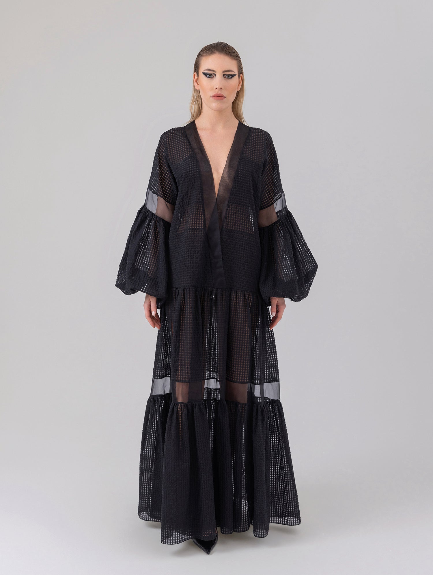 Jael-black sheer dress