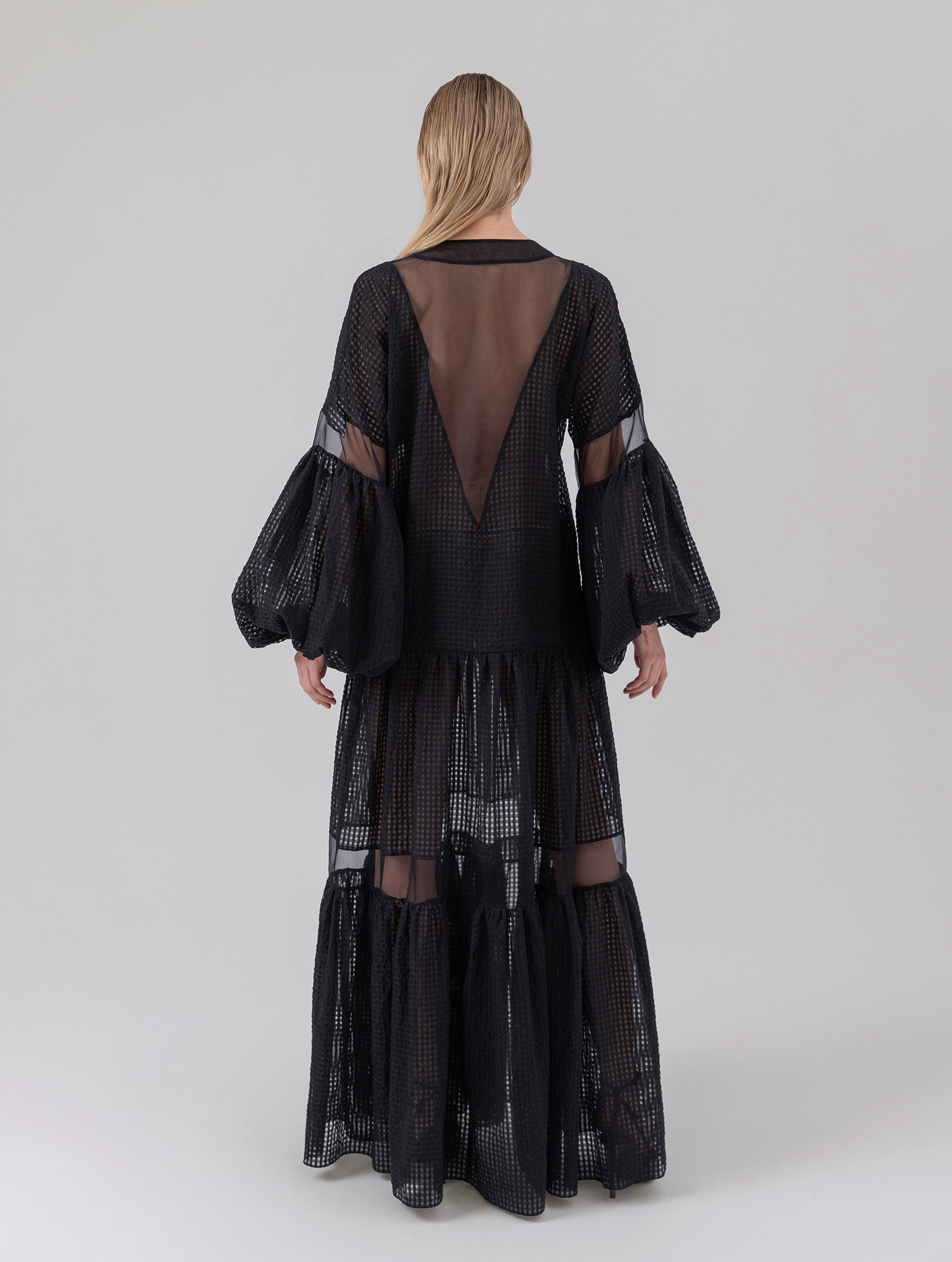 Jael-black sheer dress