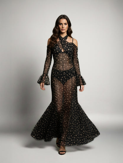 Lilith- blumengemusterte Kleid