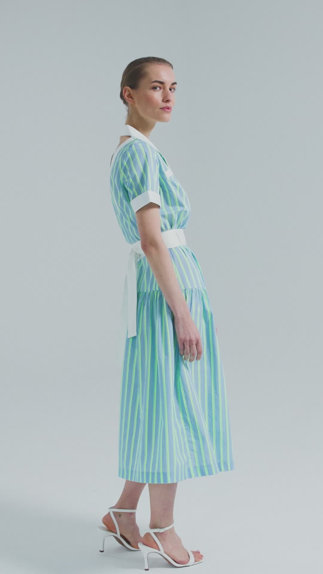 Katinka - Striped midi dress