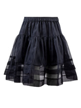 Helene Galwas, Demi, Flared Skirt, Organza Silk, Black