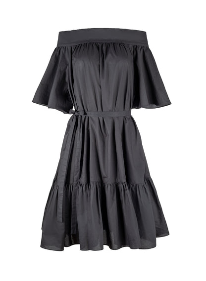 Schwarzes Midi Kleider. Black Mididress