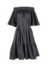 Schwarzes Midi Kleider. Black Mididress