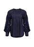 Weite Bluse aus 100% Bio-Baumwolle Hadley mit schlichtem Design von Helene Galwas