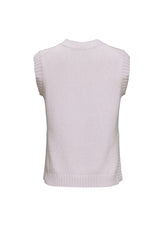 Extrem weicher, taillierter Pullunder aus feinstem Kaschmirstrick von Helene Galwas