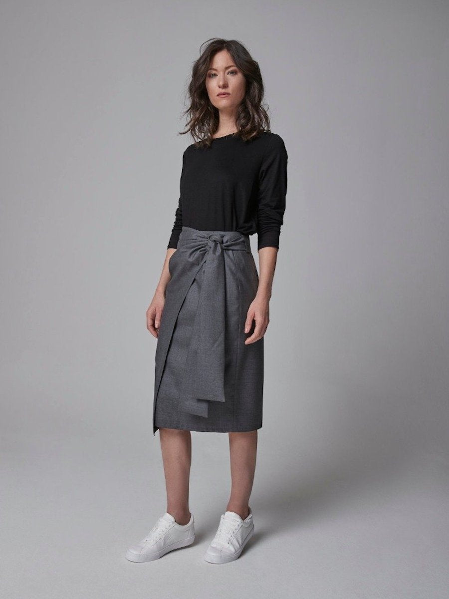 Basic langarm Shirt aus Viskose, vielseitig einsetzbar