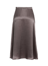Midi-Rock hergestellt aus 100% hochwertiger Seide und einem klassischen Schnitt